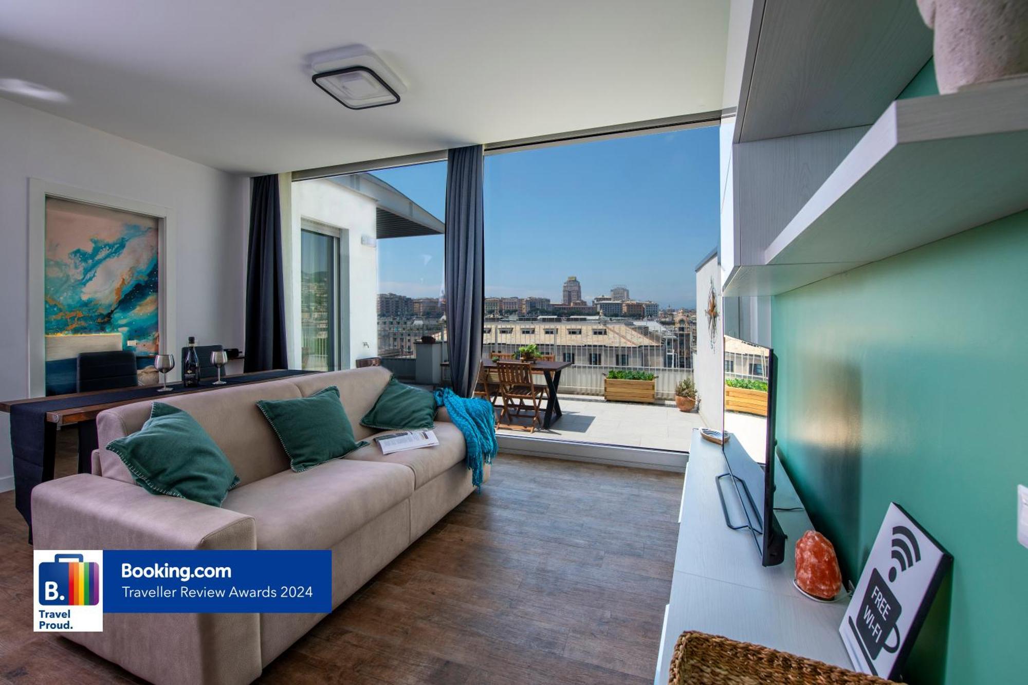 Appartement Attico Luxury Con Parcheggio E Terrazza Vista Mozzafiato à Gênes Extérieur photo