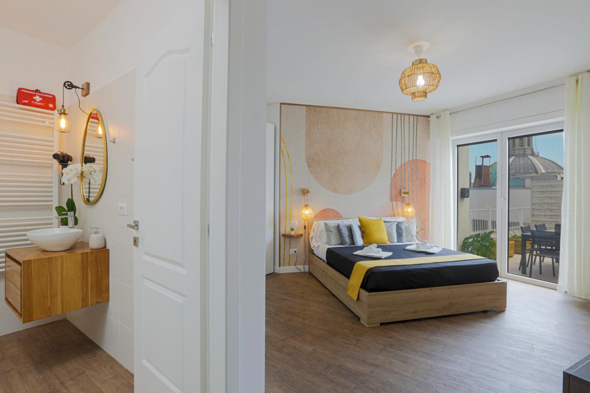 Appartement Attico Luxury Con Parcheggio E Terrazza Vista Mozzafiato à Gênes Chambre photo