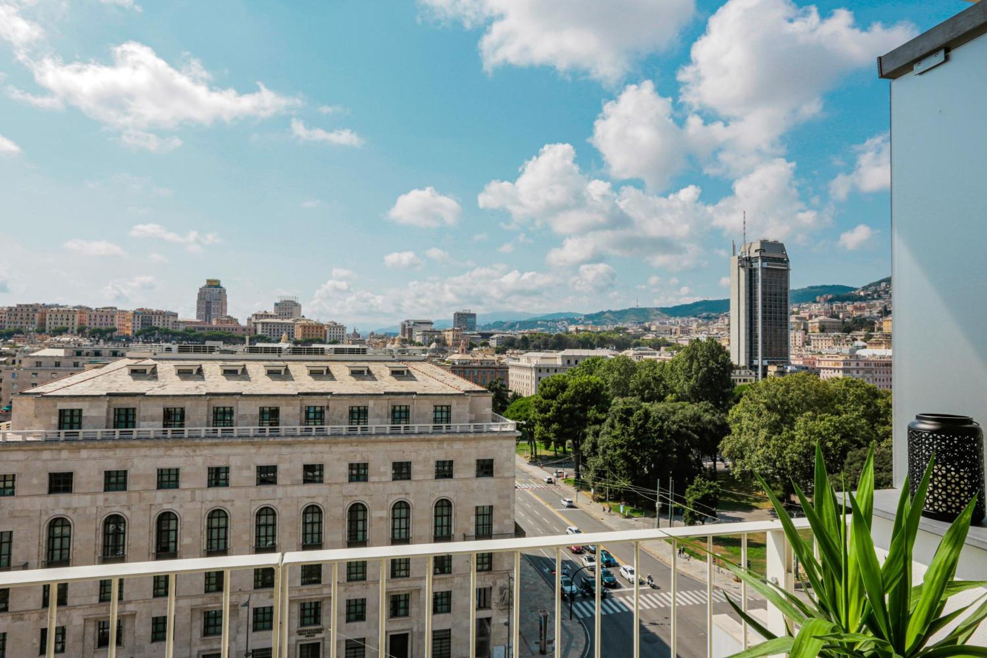 Appartement Attico Luxury Con Parcheggio E Terrazza Vista Mozzafiato à Gênes Chambre photo
