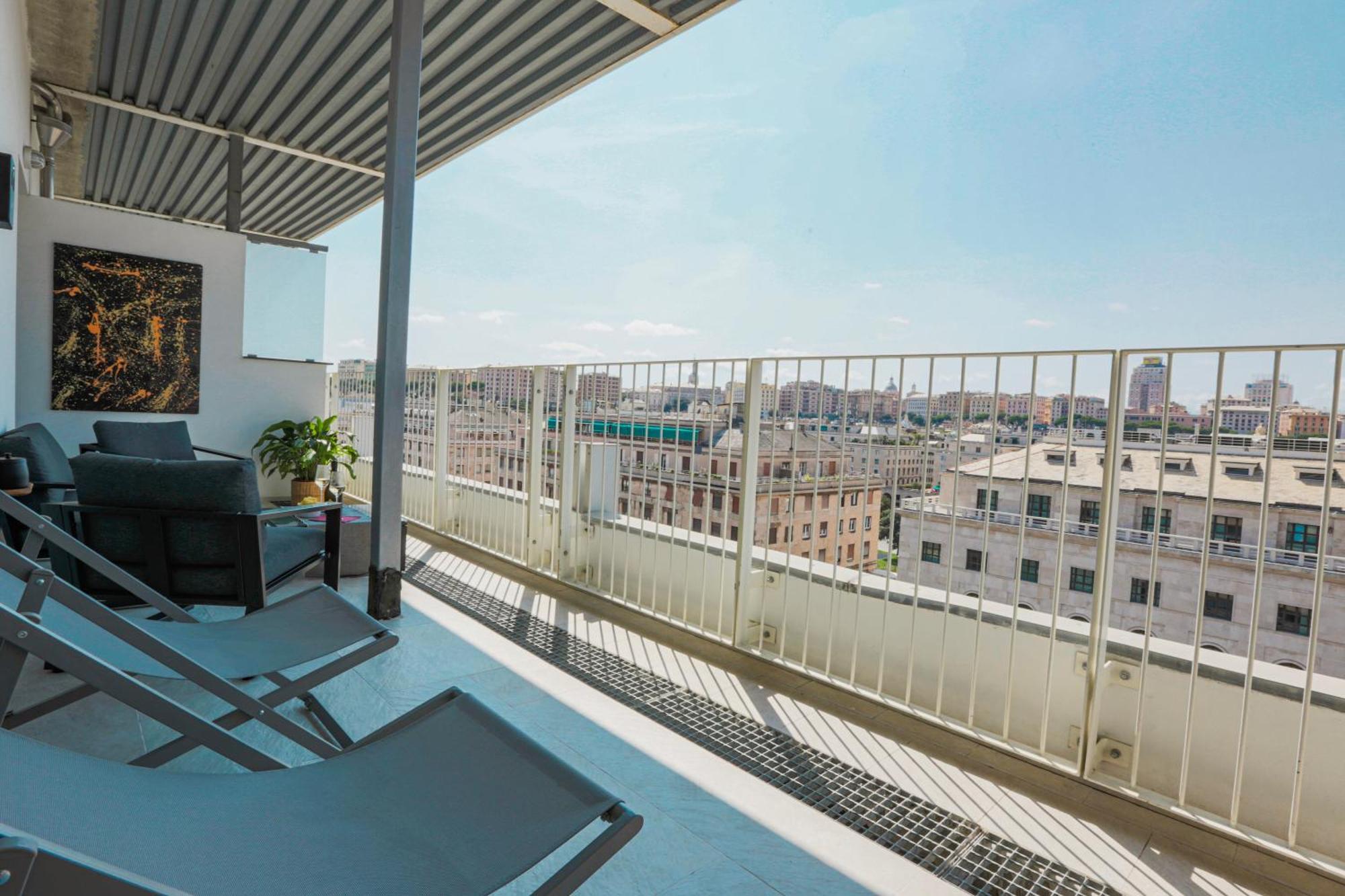 Appartement Attico Luxury Con Parcheggio E Terrazza Vista Mozzafiato à Gênes Extérieur photo